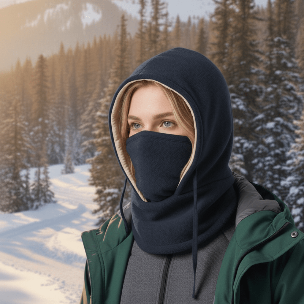 Varm unisex vinterlue med vindtett fleece design. Gir beskyttelse og komfort under ski, fotturer i kaldt vær.