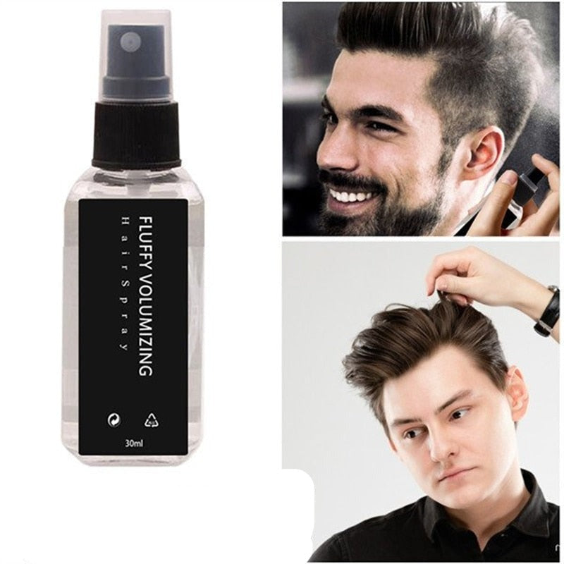 Modell med frisyre stylet med unisex volumgivende hårspray, for fylde og varig hold