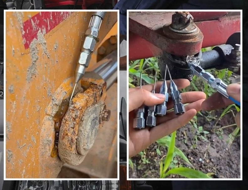 Fettpistolens nålespiss for nøyaktig smøring, et viktig verktøy for bil- og maskinvedlikehold