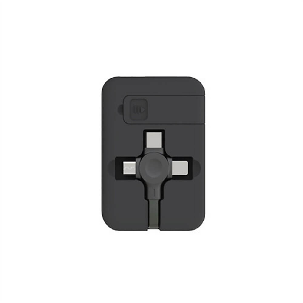 Universell 3-i-1 uttrekkbar ladekabel med Lightning, USB-C, Micro-USB for mobil, nettbrett og reise.