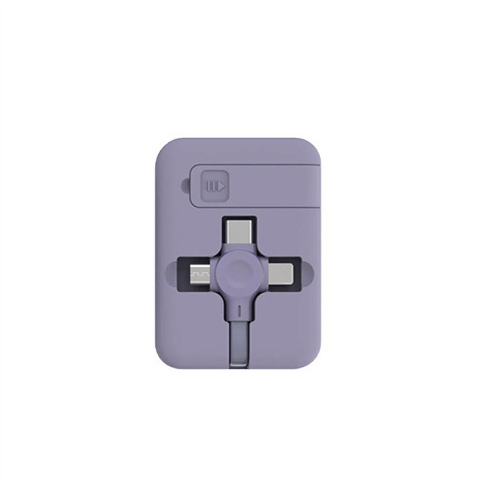 Smart 3-i-1 uttrekkbar USB-ladekabel med Lightning, USB-C og Micro-USB, for alle dine enheter.