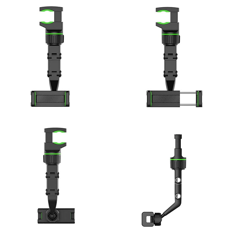 Enkel å installere telefonholder for bilens ryggespeil. Universell passform og robust design for langvarig bruk.