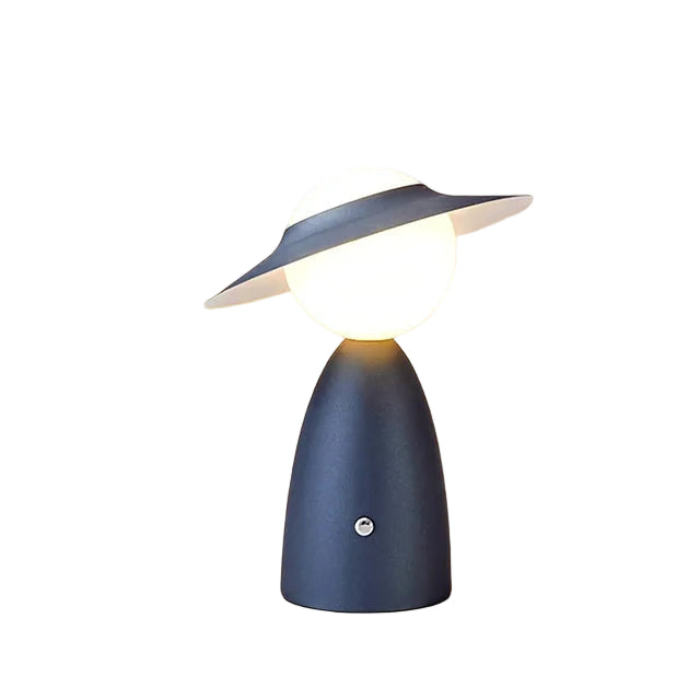 USB oppladbar LED bordlampe med berøringsdimmer. Moderne design for nattbord eller kontor.