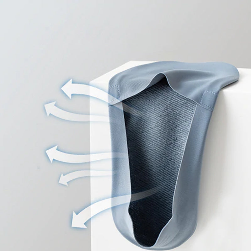 "Usynlige antiskli sokker for kvinner, svart, elegant design, pustende materiale, perfekte for pumps og joggesko."