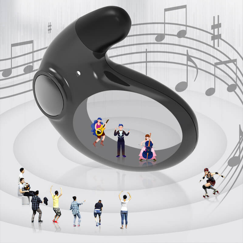 "Usynlige trådløse søvnhodetelefoner, IPX5 vanntett design, optimal komfort, Bluetooth 5.3, tilpasset ørets form."