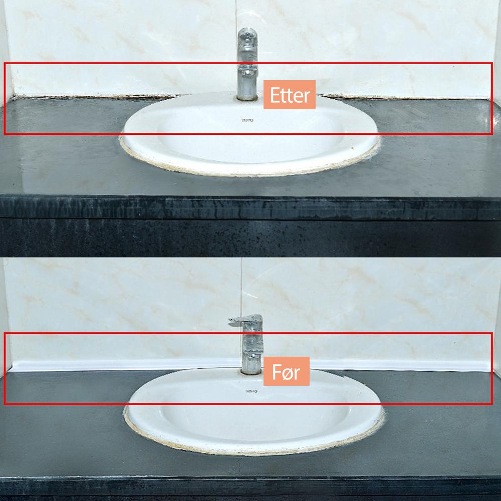 "Vanntett selvklebende tetningstape i PVC, ideell til bad og kjøkken. 3,2m lengde, flere farger tilgjengelig."