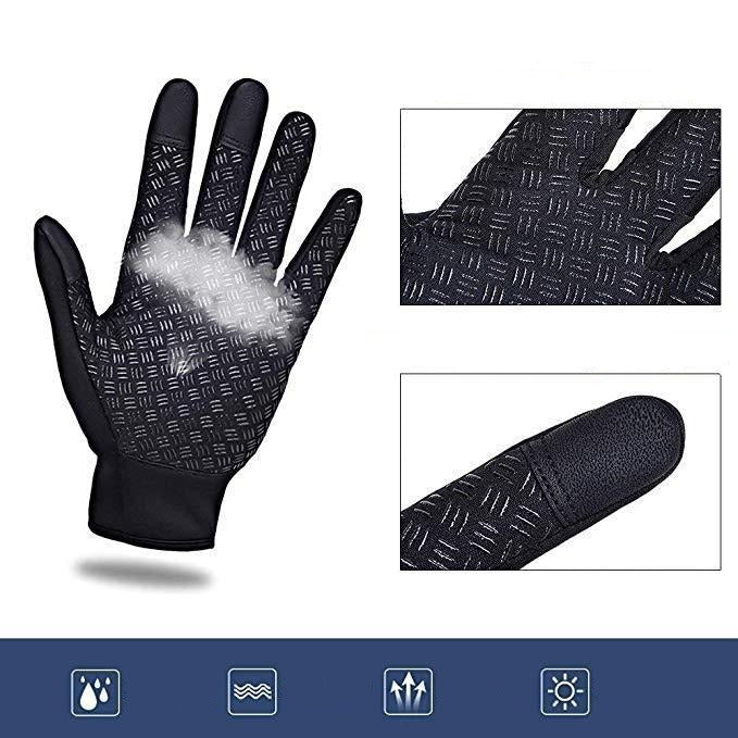 Unisex vinterhansker, vanntette og vindtette, ideelle for friluftssport og sykling.