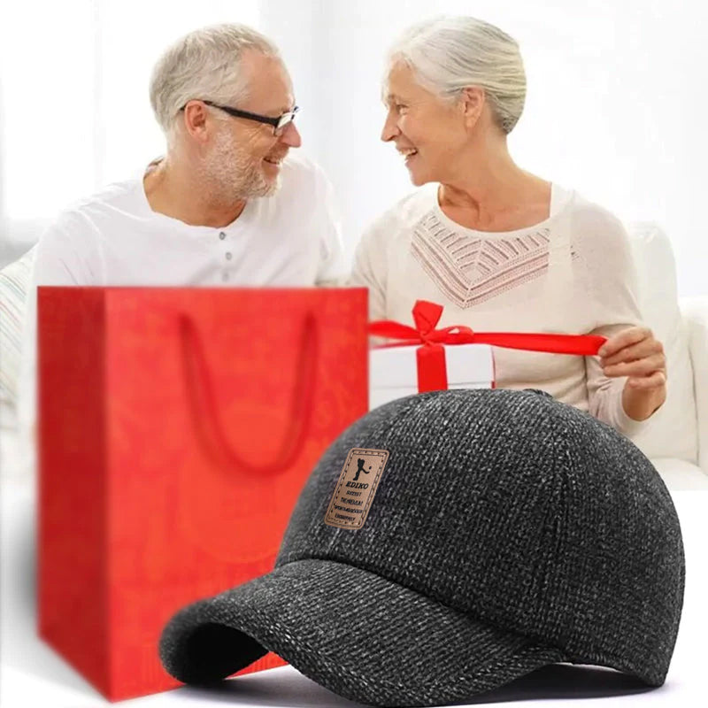 "Varm vinterbaseballcap med øreklaffer for damer, stilig design, beskytter mot kulde, perfekt til vinterantrekk."