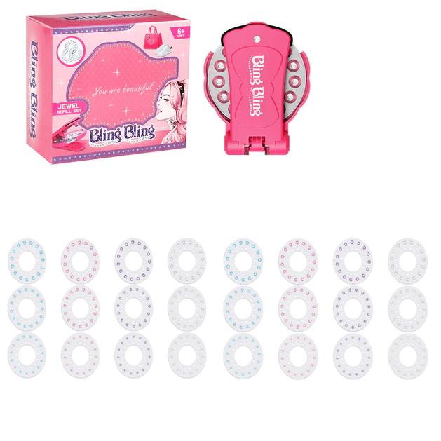 Ergonomisk verktøy designet for komfortabel og nøyaktig plassering av pynte-edelstener.