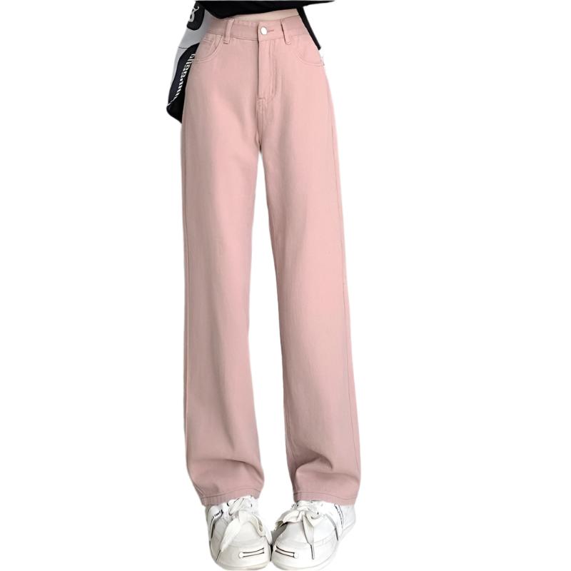 Vintage blå vidbeinsjeans med komfortabel høy midje, et must for streetwear.