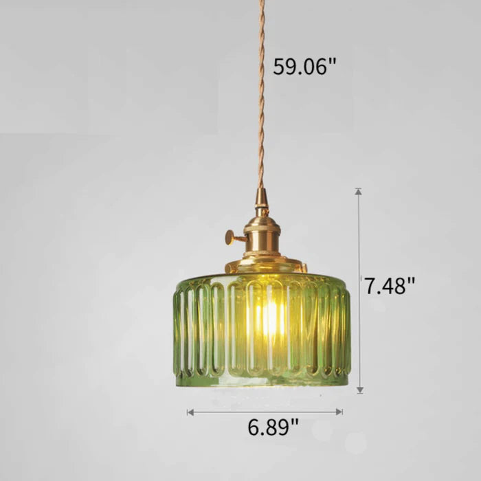 Vintage krystallen pendellampe med glassdesign. Elegant hengelampe for hjemmet, justerbar høyde for perfekt stil.
