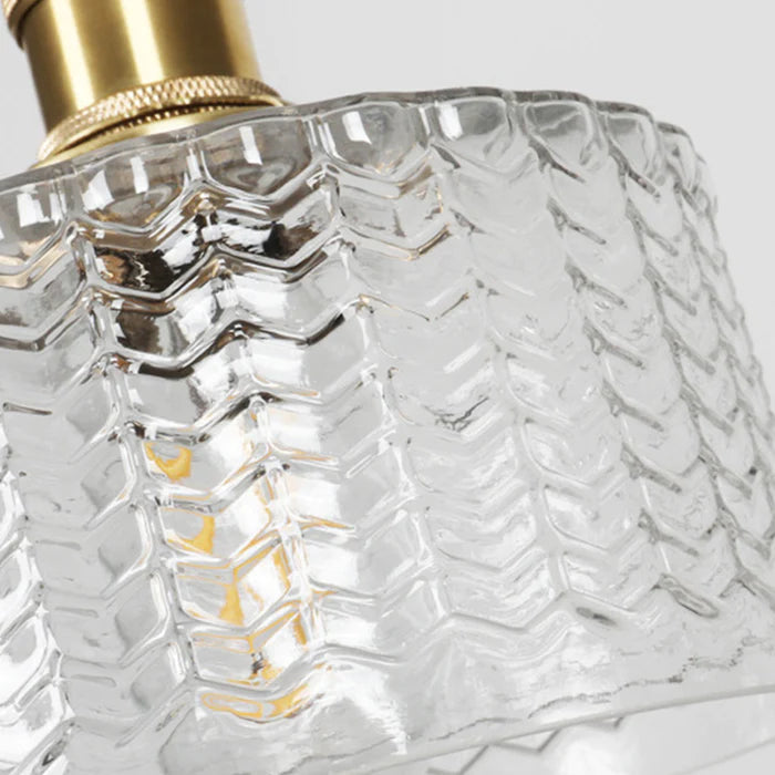 Vintage krystallen pendellampe med glassdesign. Elegant hengelampe for hjemmet, justerbar høyde for perfekt stil.
