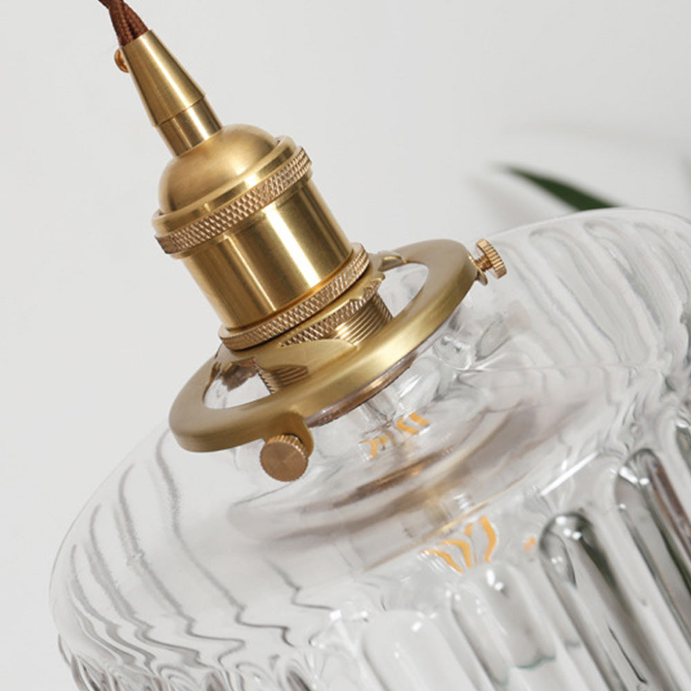 Vintage krystallen pendellampe med glassdesign. Elegant hengelampe for hjemmet, justerbar høyde for perfekt stil.