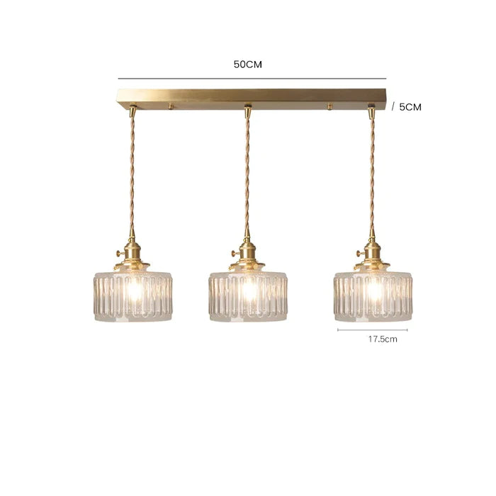 Vintage krystallen pendellampe med glassdesign. Elegant hengelampe for hjemmet, justerbar høyde for perfekt stil.