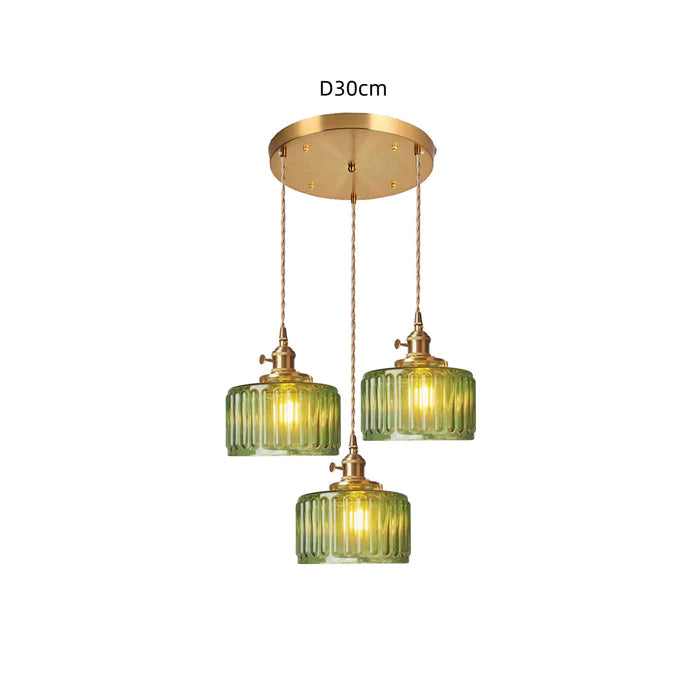 Vintage krystallen pendellampe med glassdesign. Elegant hengelampe for hjemmet, justerbar høyde for perfekt stil.