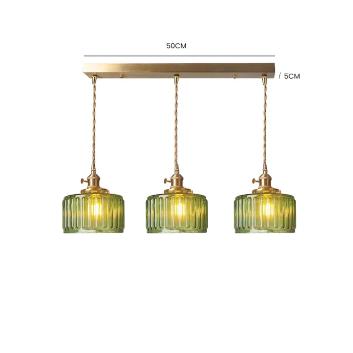 Vintage krystallen pendellampe med glassdesign. Elegant hengelampe for hjemmet, justerbar høyde for perfekt stil.