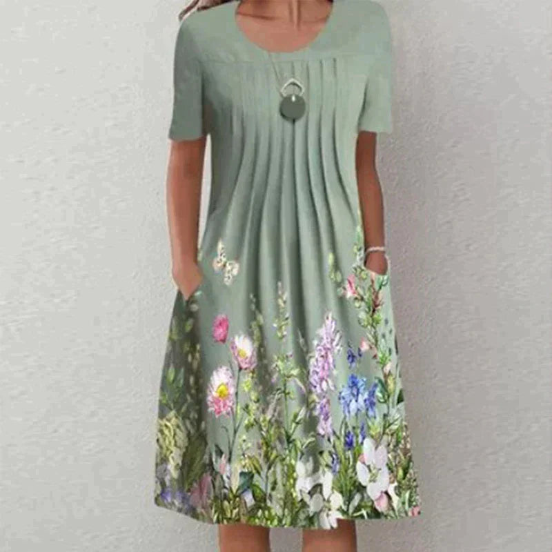Finja Classic summer dress with beautiful floral pattern