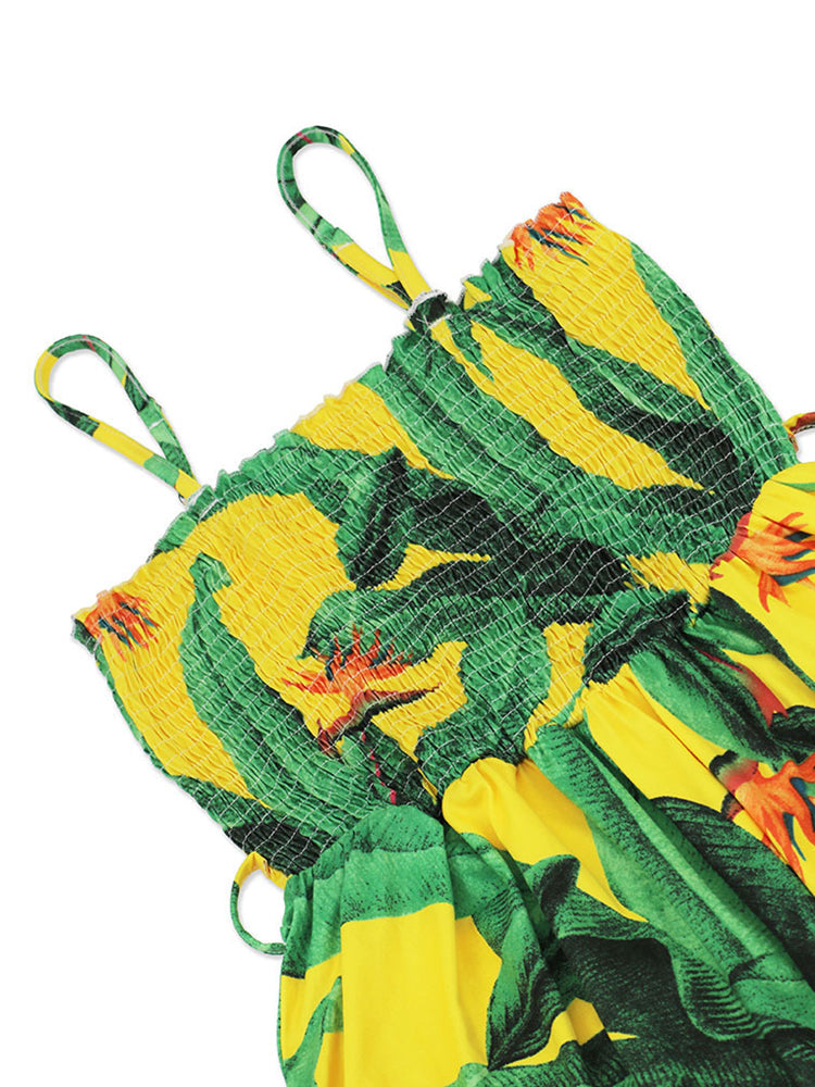Zafira Bohemian split sling dress