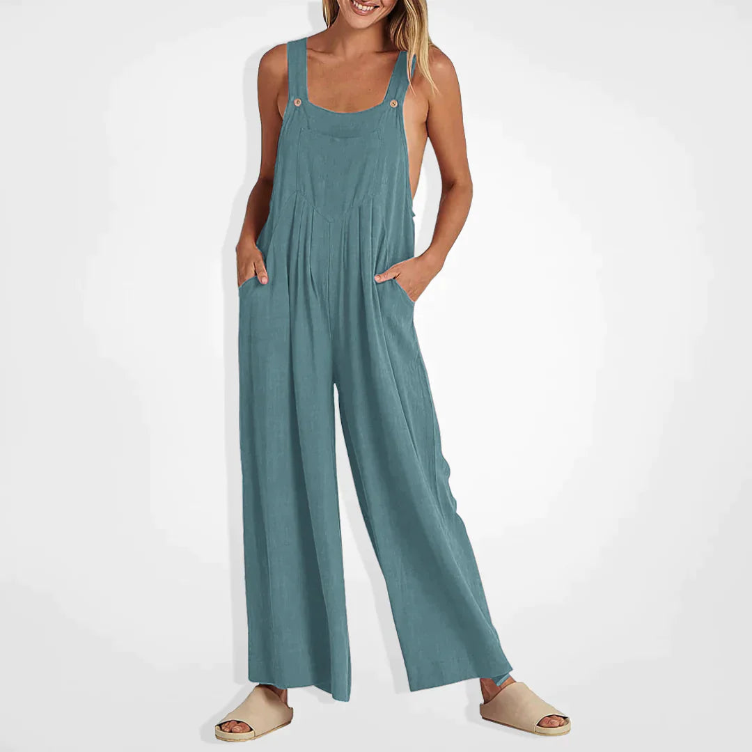 Valeska Plus-size jumpsuit with wide legs
