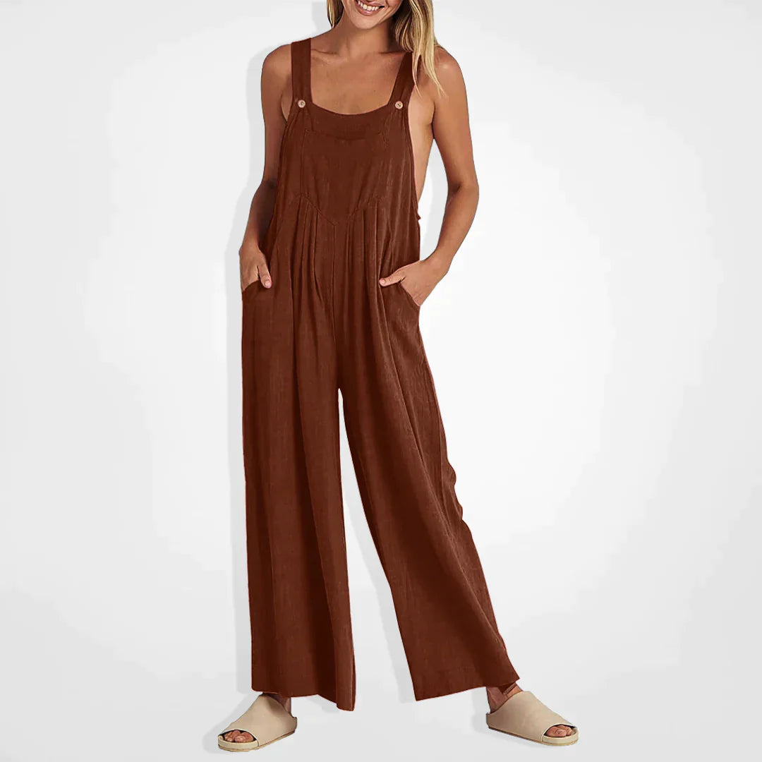 Valeska Plus-size jumpsuit with wide legs