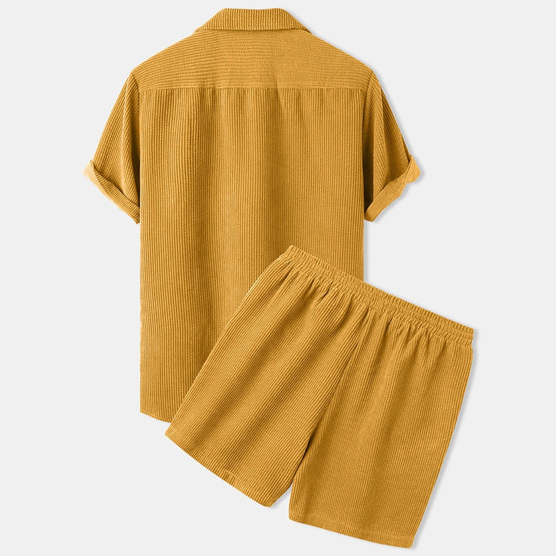 Eugene - Short corduroy set for men