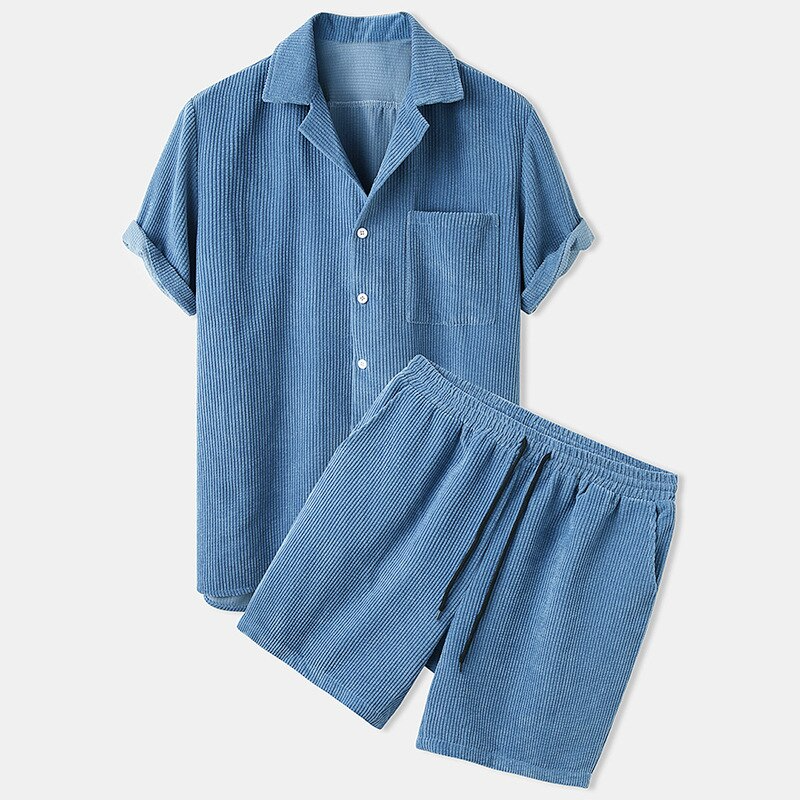 Eugene - Short corduroy set for men