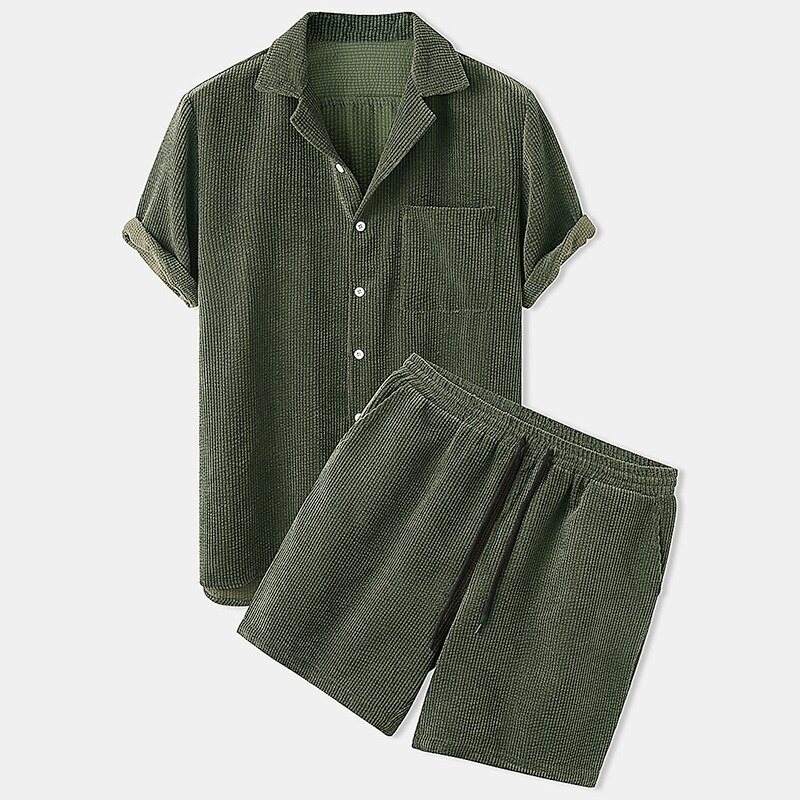 Eugene - Short corduroy set for men