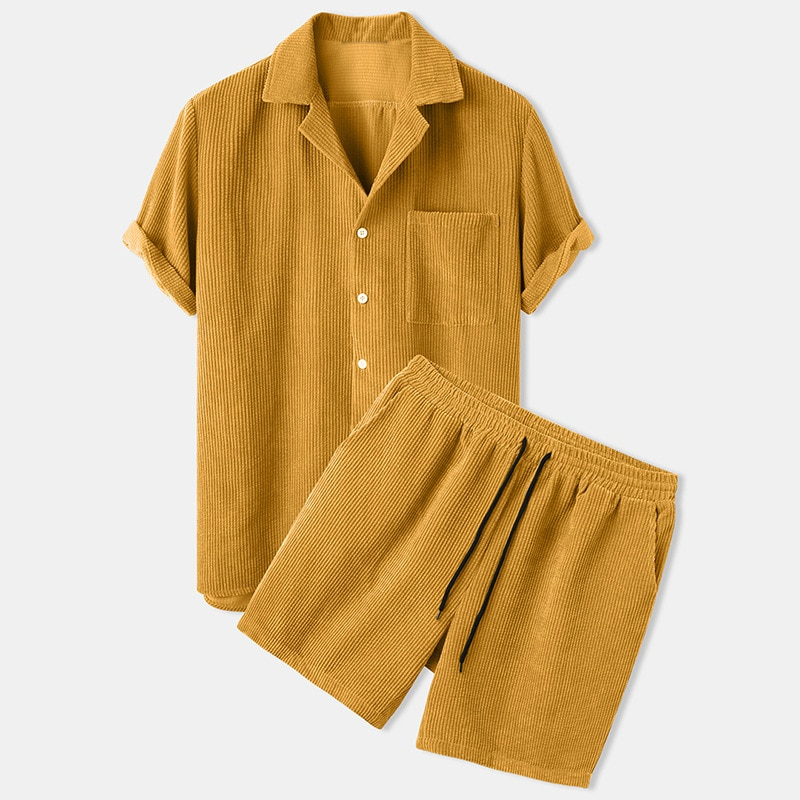 Eugene - Short corduroy set for men