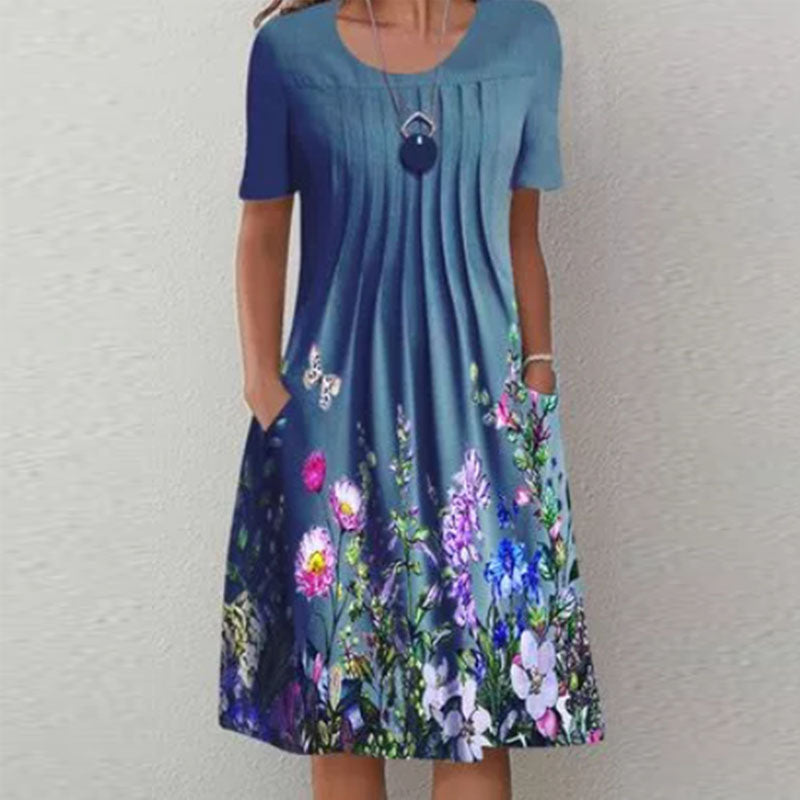 Finja Classic summer dress with beautiful floral pattern
