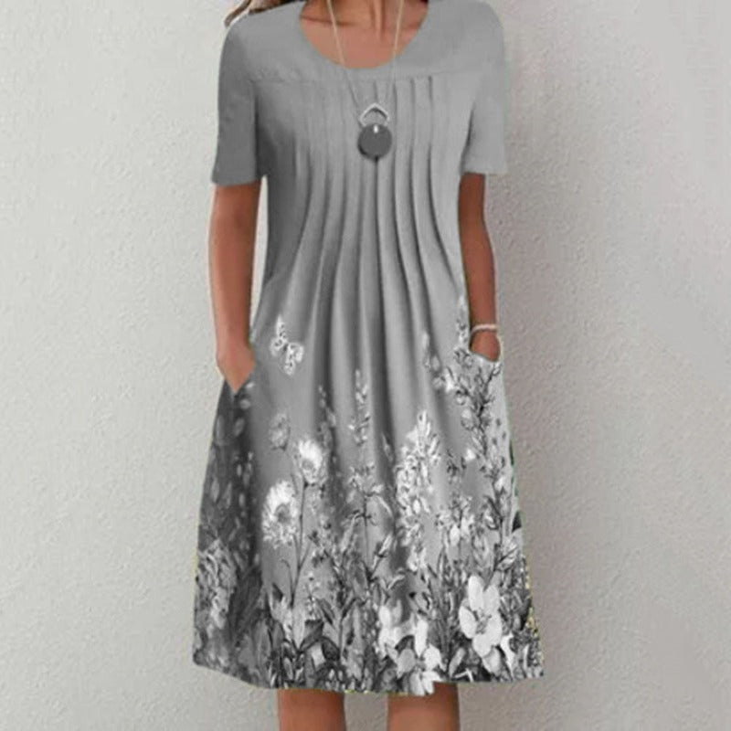 Finja Classic summer dress with beautiful floral pattern