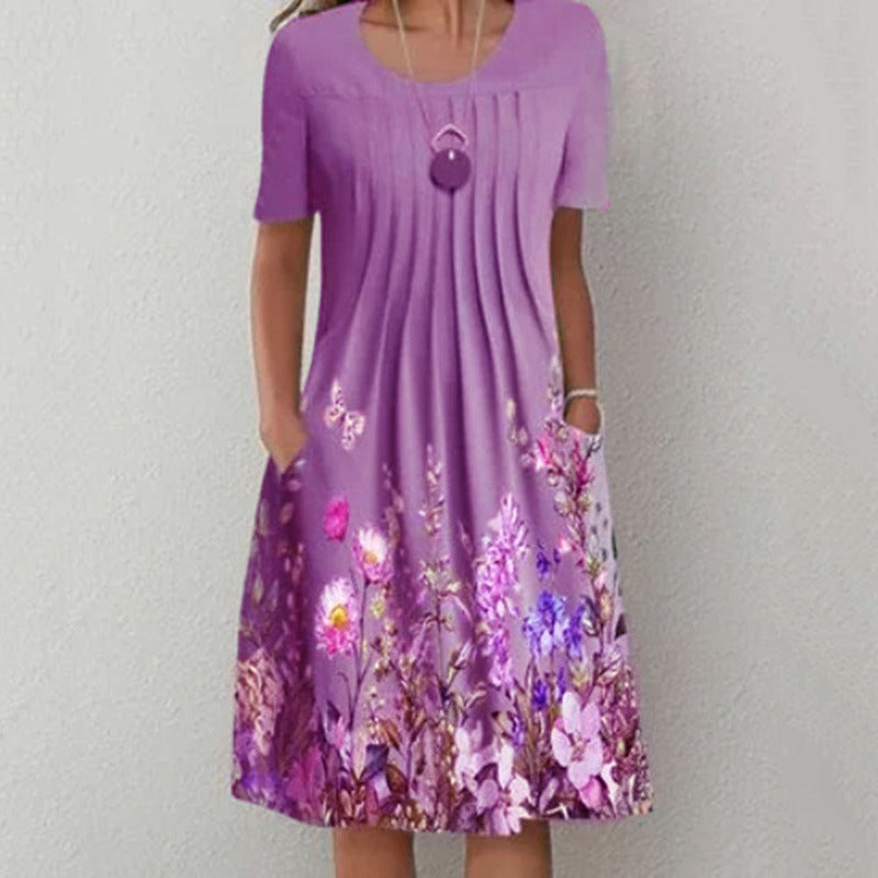 Finja Classic summer dress with beautiful floral pattern