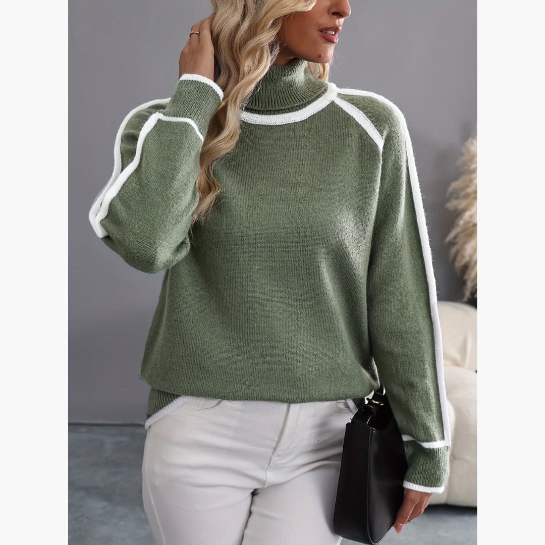 Christa - Sweater in high stretch knit for women
