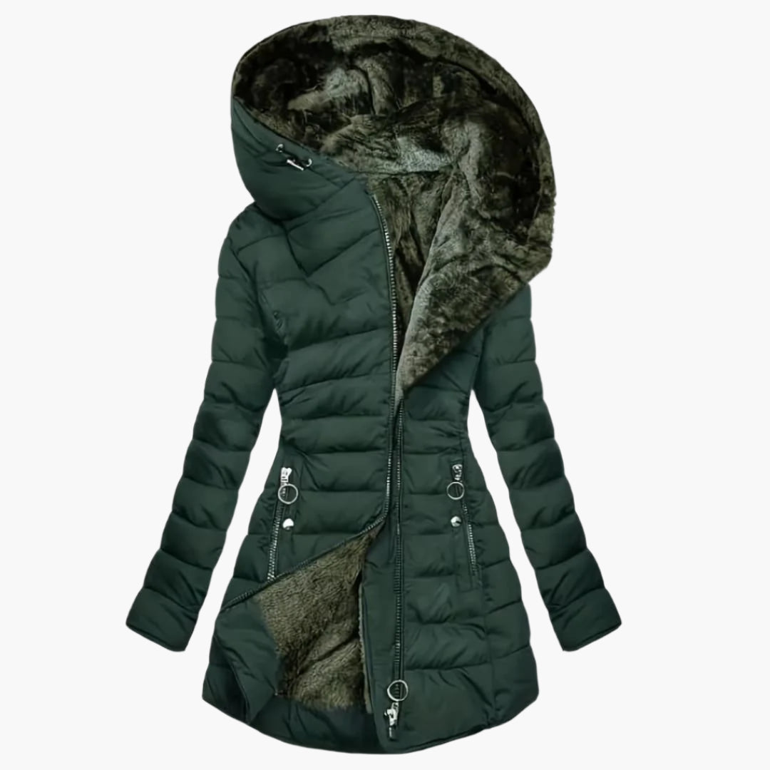 Oriana - Rutete teddy winter coat for women