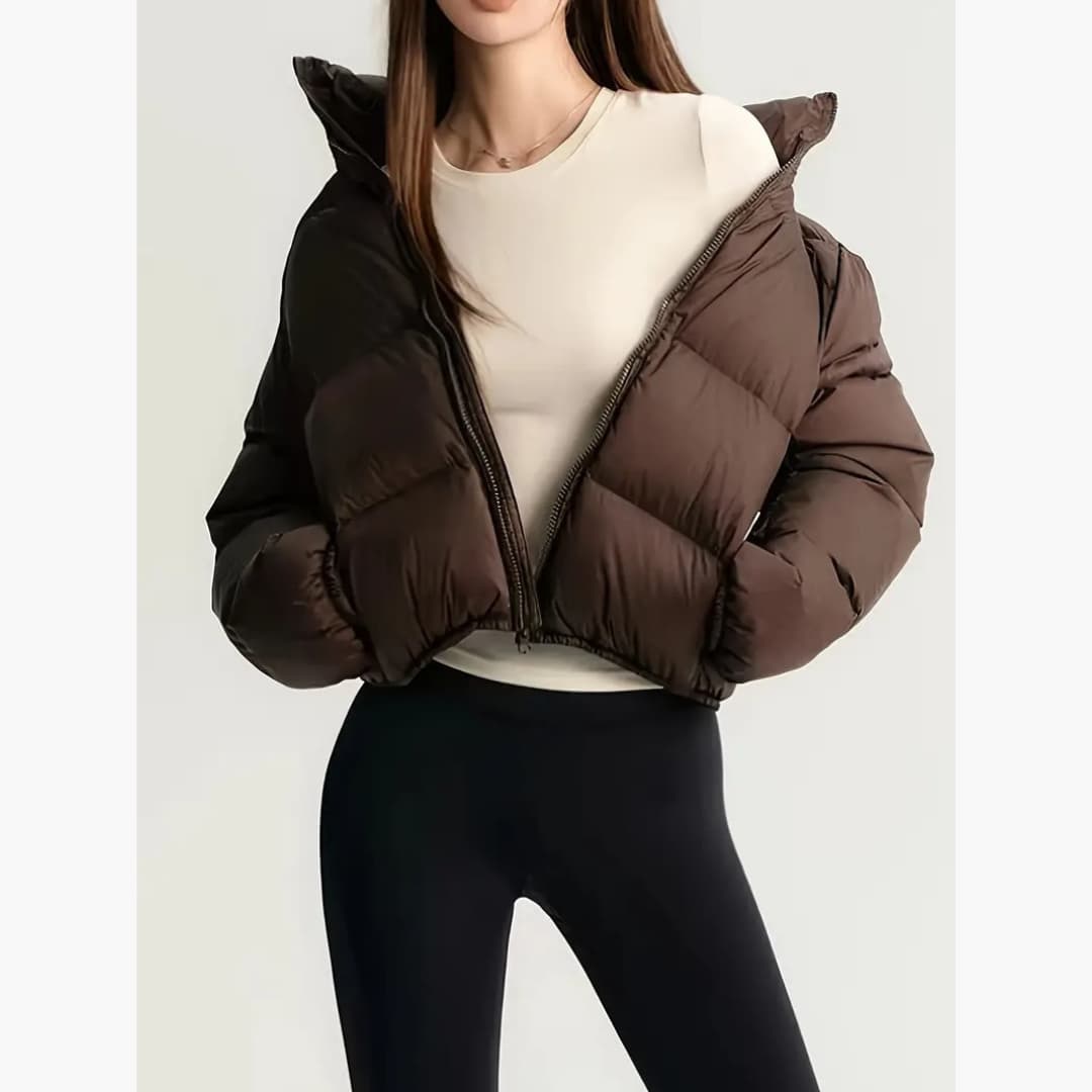 Ulrike - Stylish winter jacket with puffers for women
