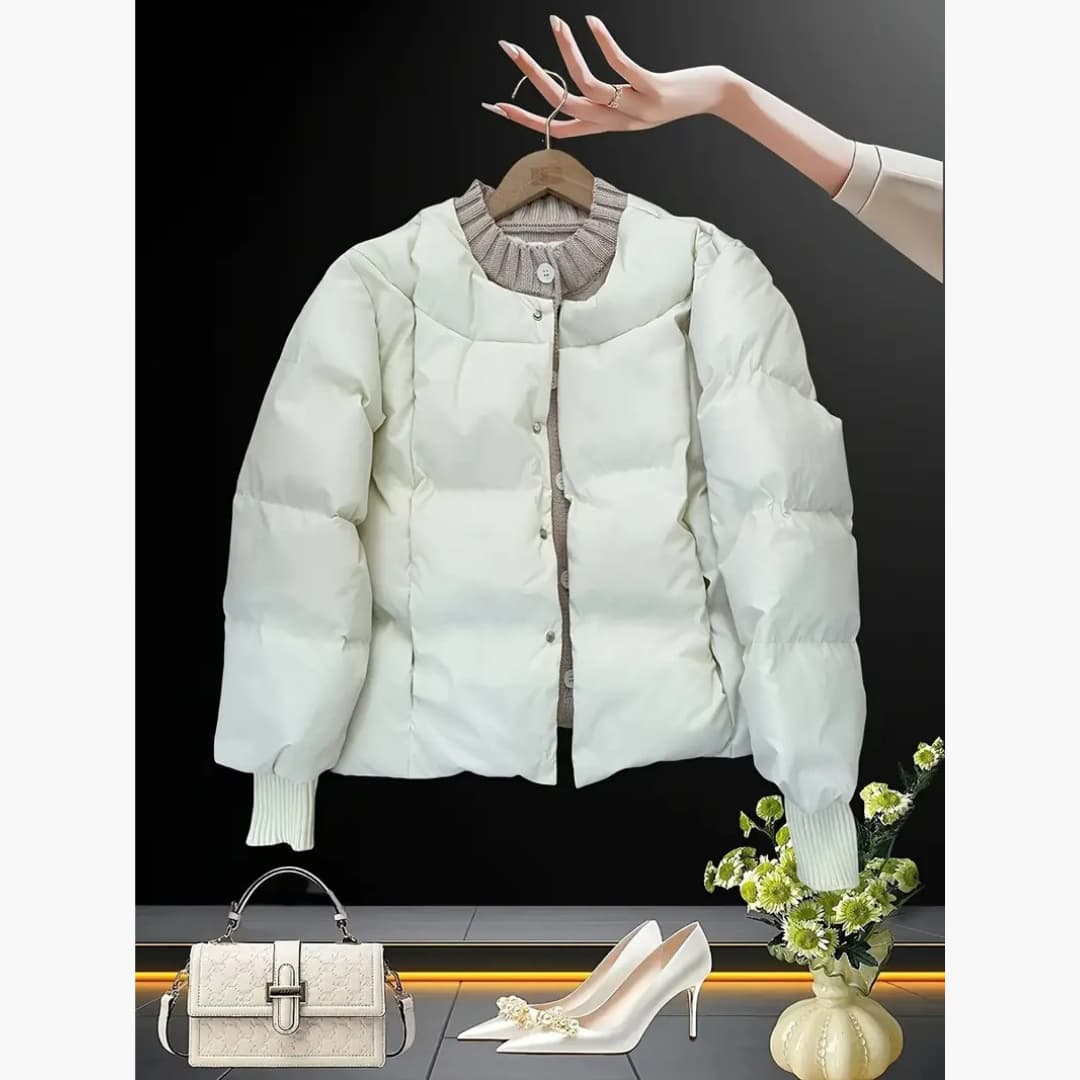 Olga - Elegant quilted puffer jacket for women