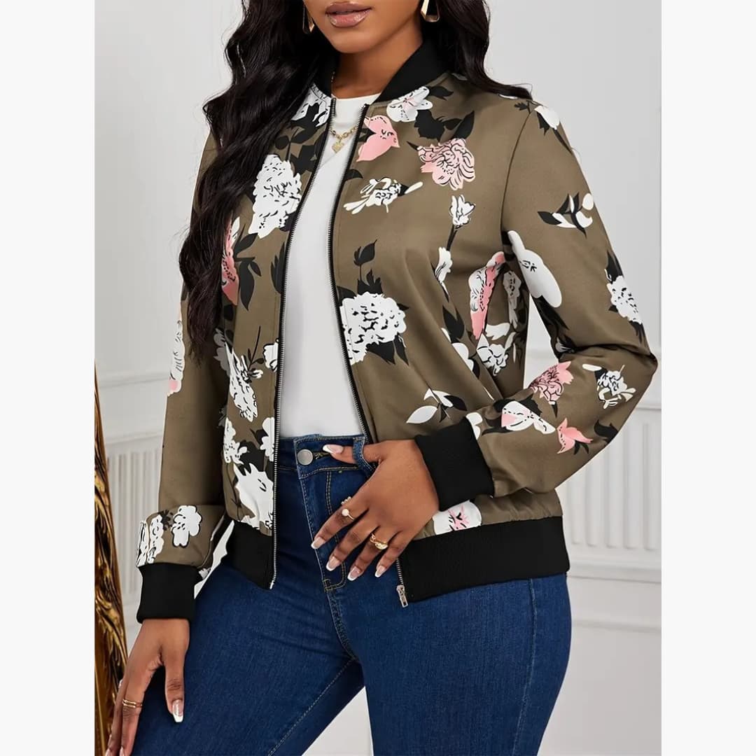 Renata - Stylish floral leisure jacket for women
