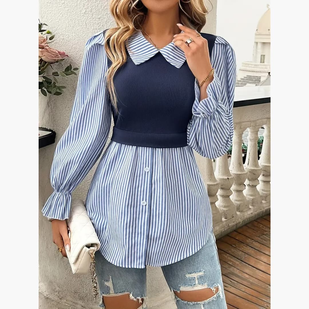 Fabiola - Elegant long-sleeved blouse for women