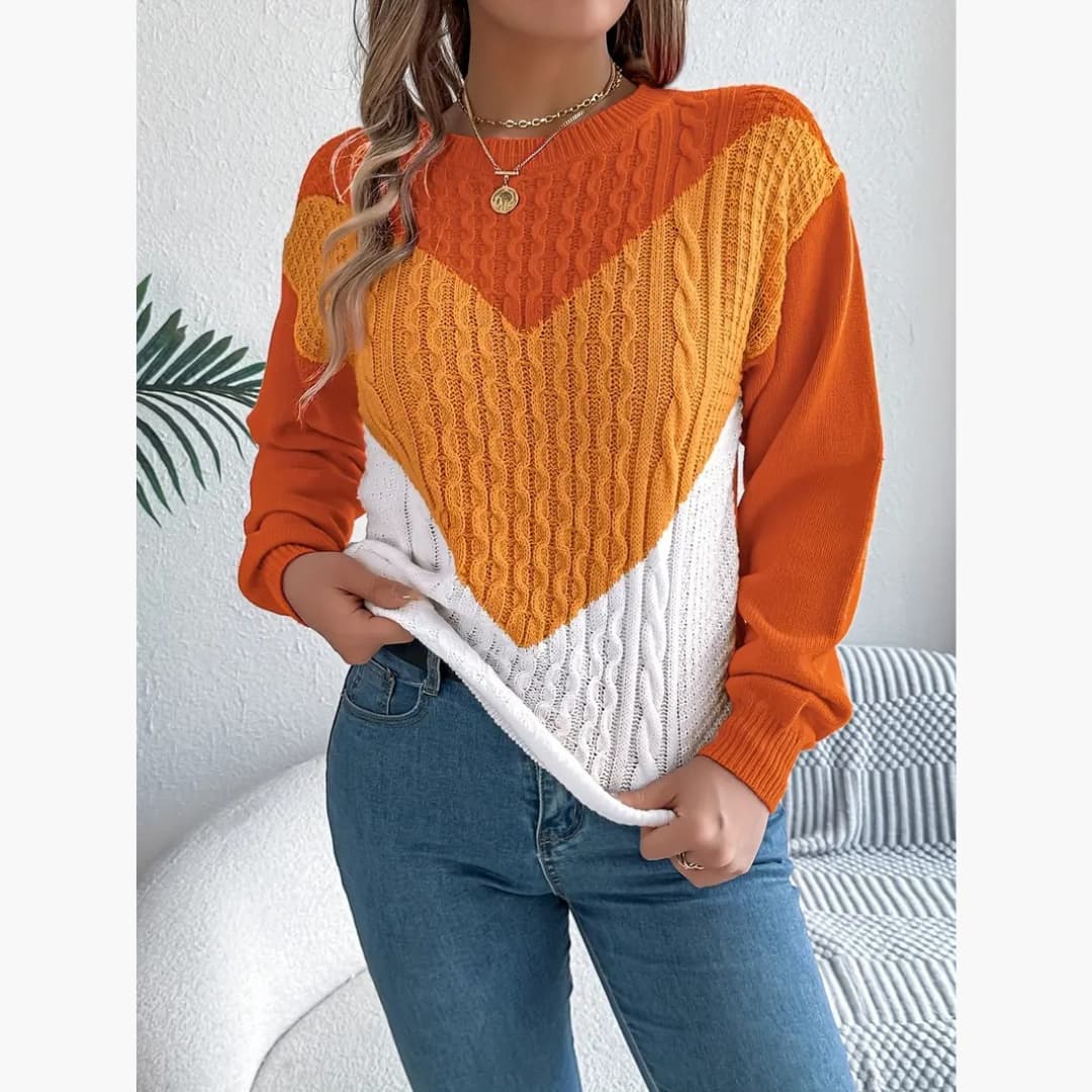 Fabienne - Warm long-sleeved sweater for women