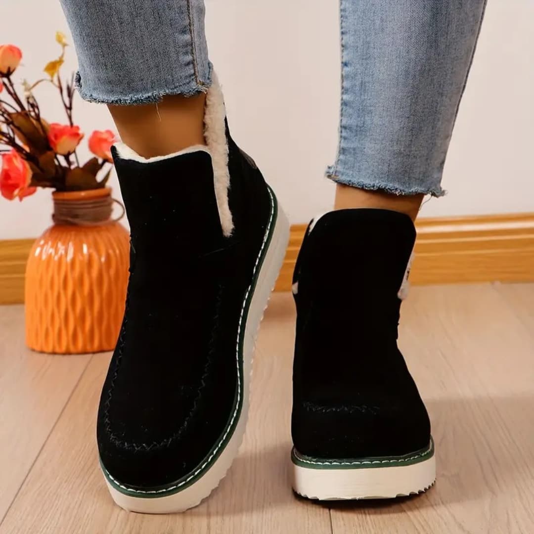 Jasmina - Warm slip-on ankle boots for women