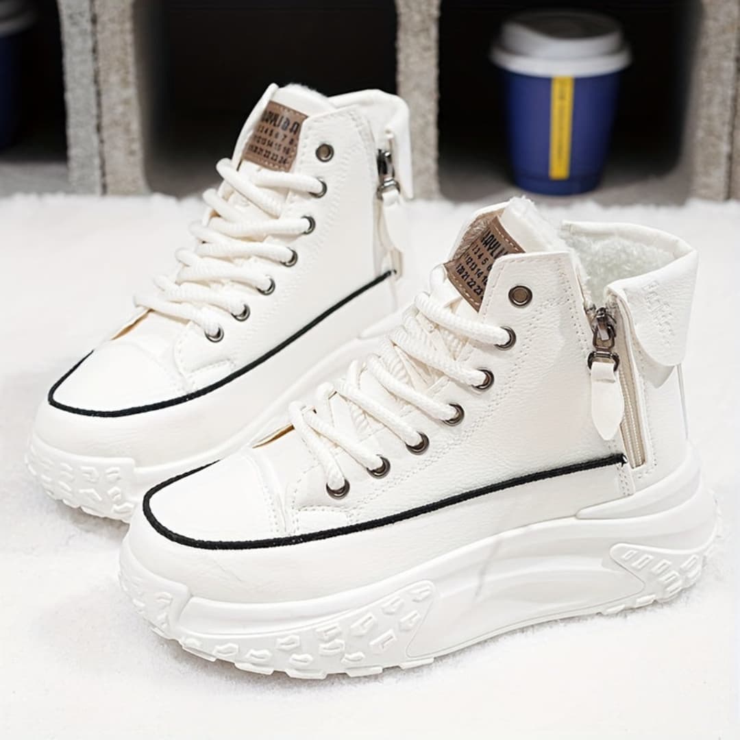 Winter Platform Boots for Women - Warm and Stylish for Outdoor Use