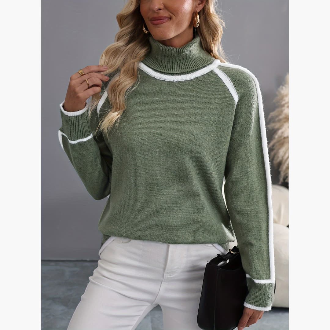 Christa - Sweater in high stretch knit for women