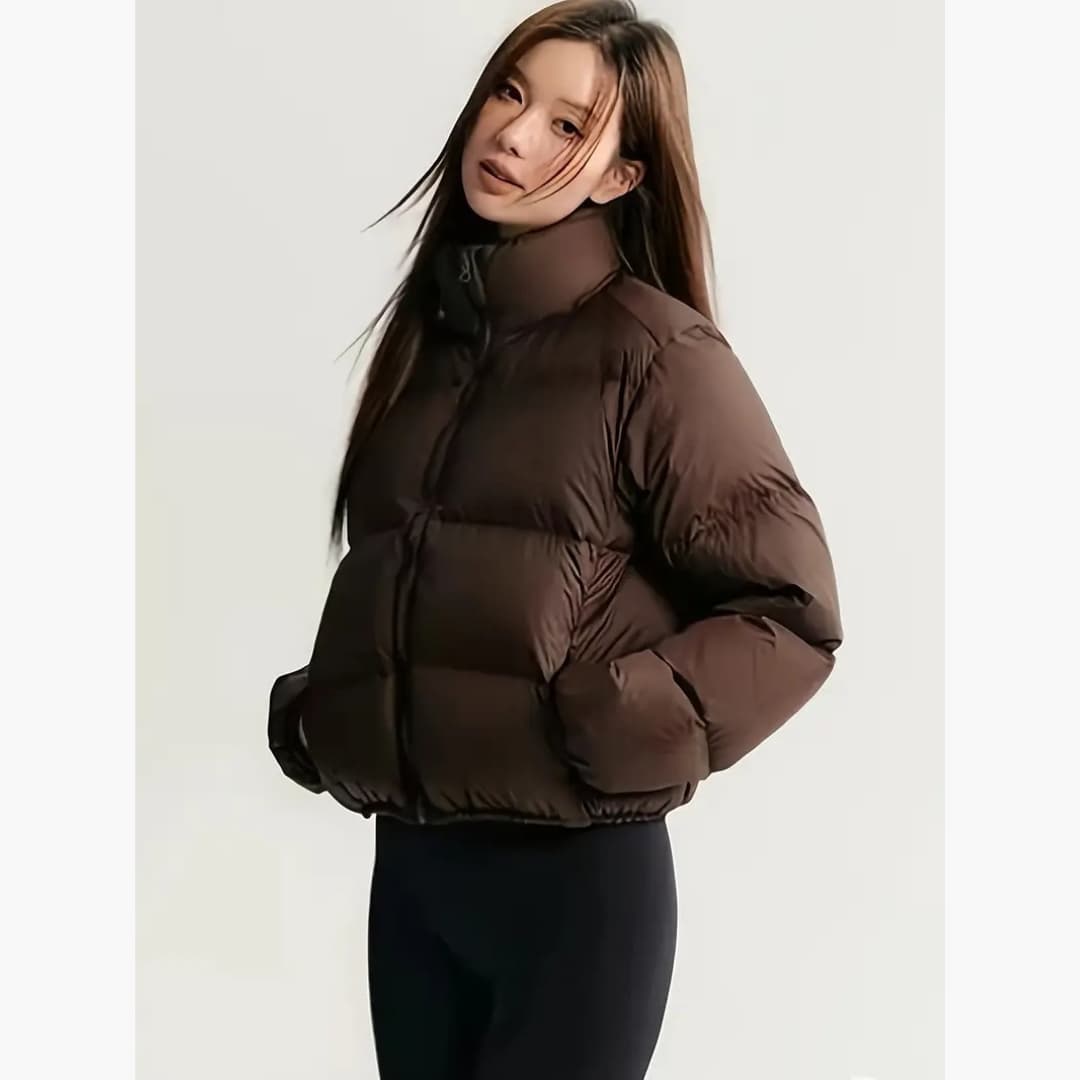 Ulrike - Stylish winter jacket with puffers for women