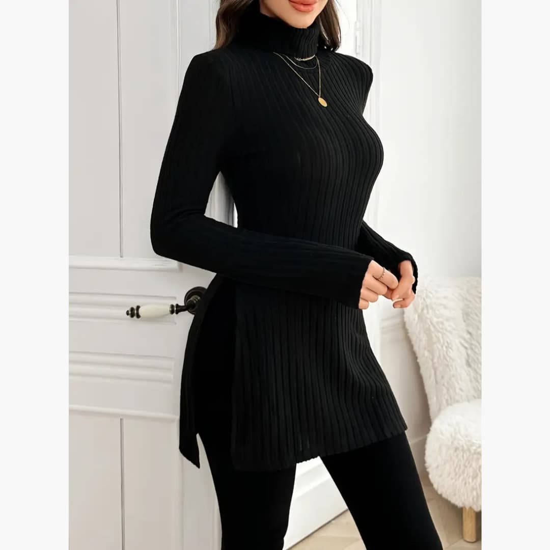 Erika - Elegant sweater with turtle neck for women