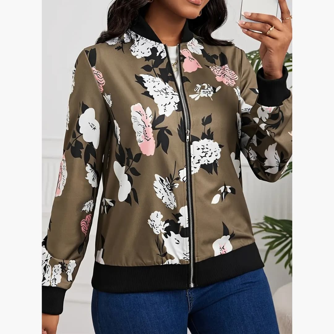 Renata - Stylish floral leisure jacket for women