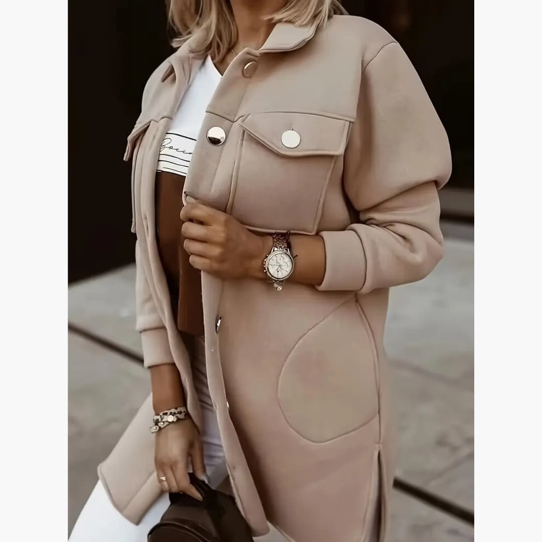 Giulia - Stylish long knitted cardigan for women