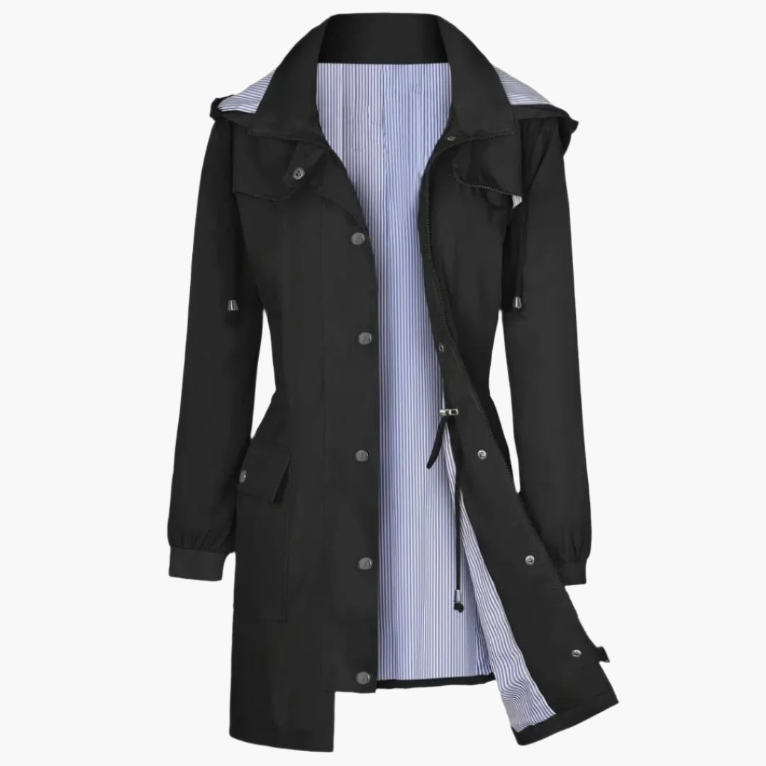 Mirabel - Elegant black hoodie for women