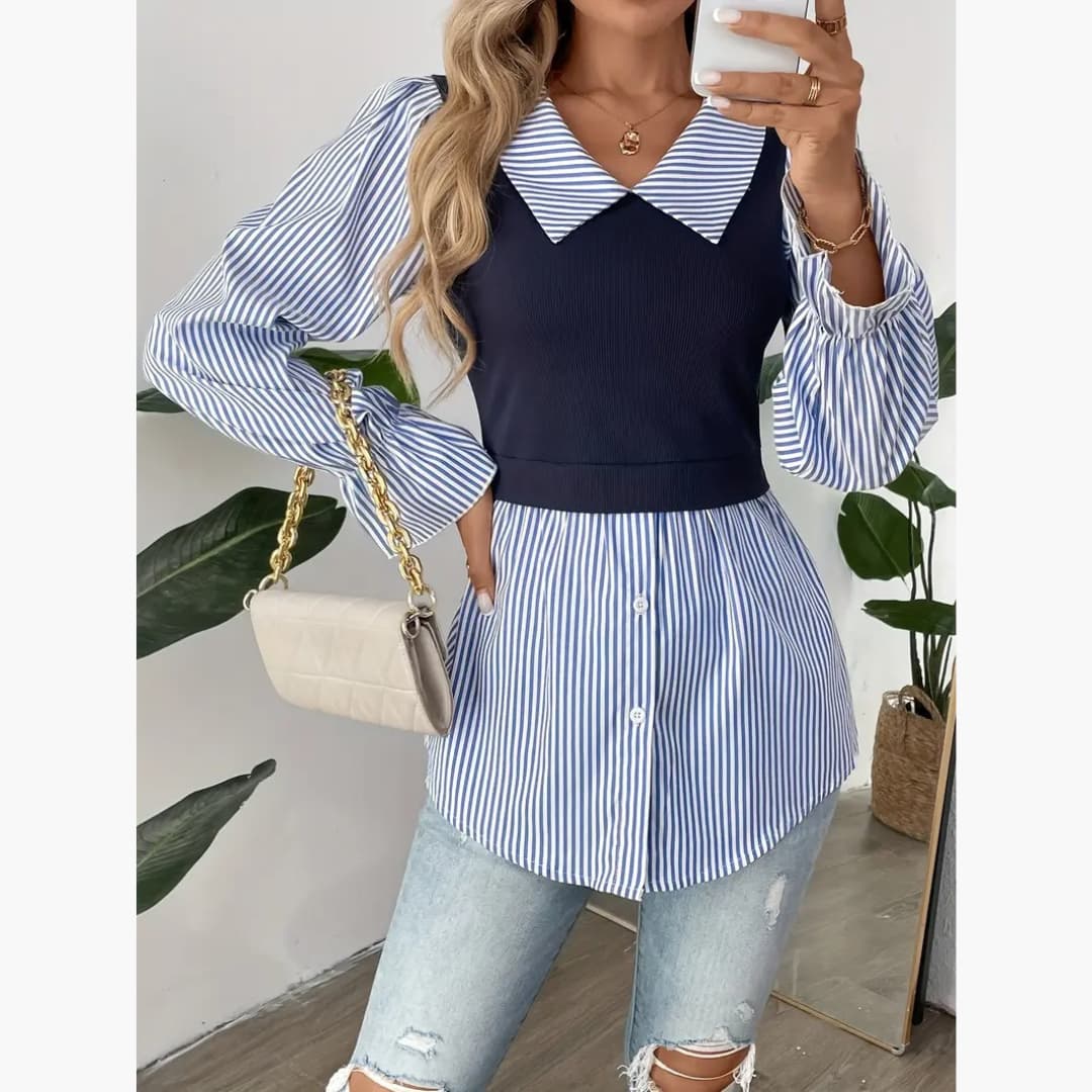 Fabiola - Elegant long-sleeved blouse for women