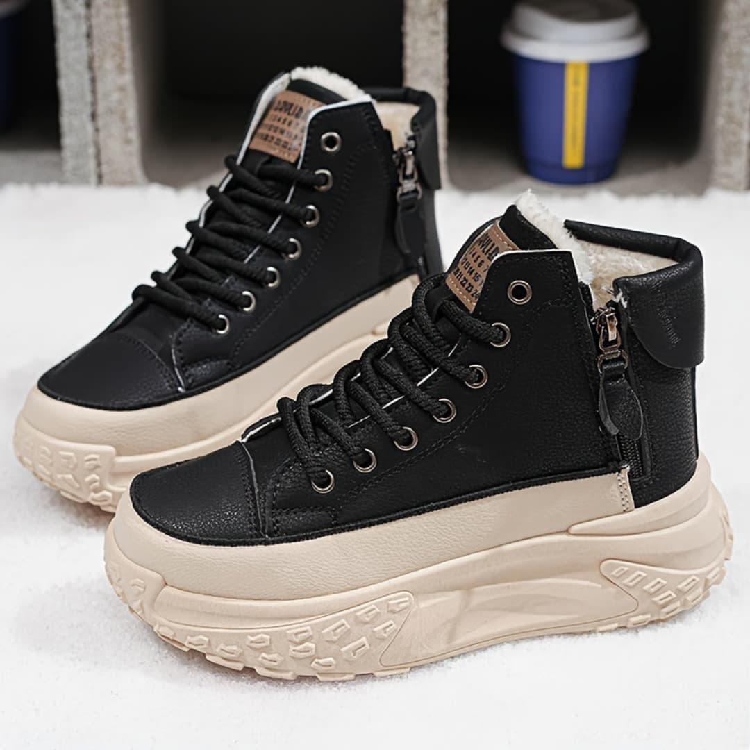 Winter Platform Boots for Women - Warm and Stylish for Outdoor Use