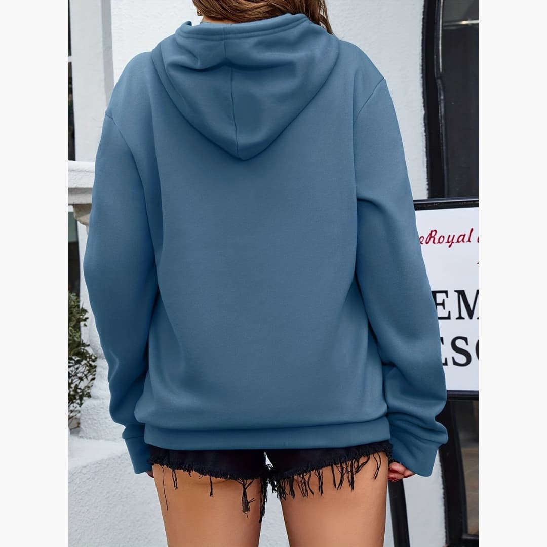 Corinne - Hoodie with heart print for women