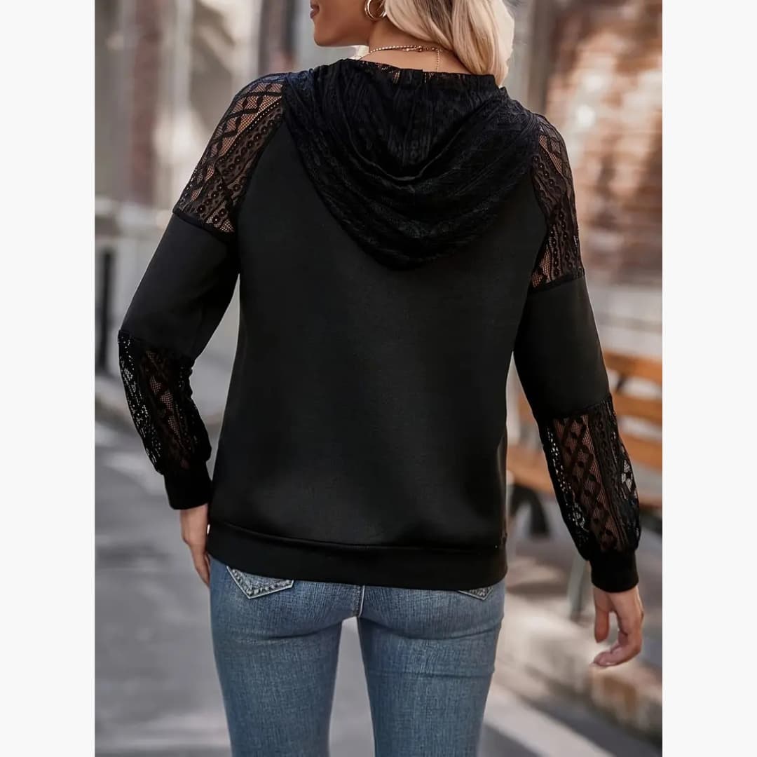 Britt - Stylish solid color hoodie for women